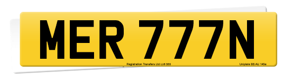 Registration number MER 777N